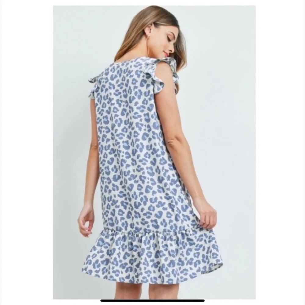 LEOPARD PRINT RUFFLED DRESS - Picture 4 of 5